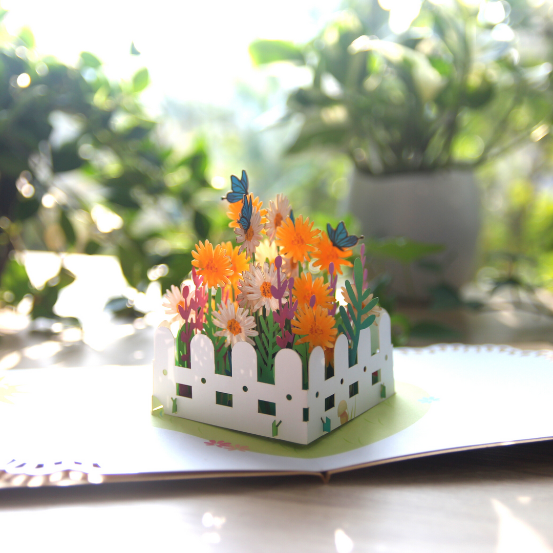 Daisy Garden Pop Up Card