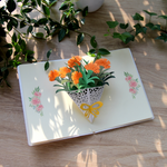 Load image into Gallery viewer, Flower Bouquet Pop Up Card
