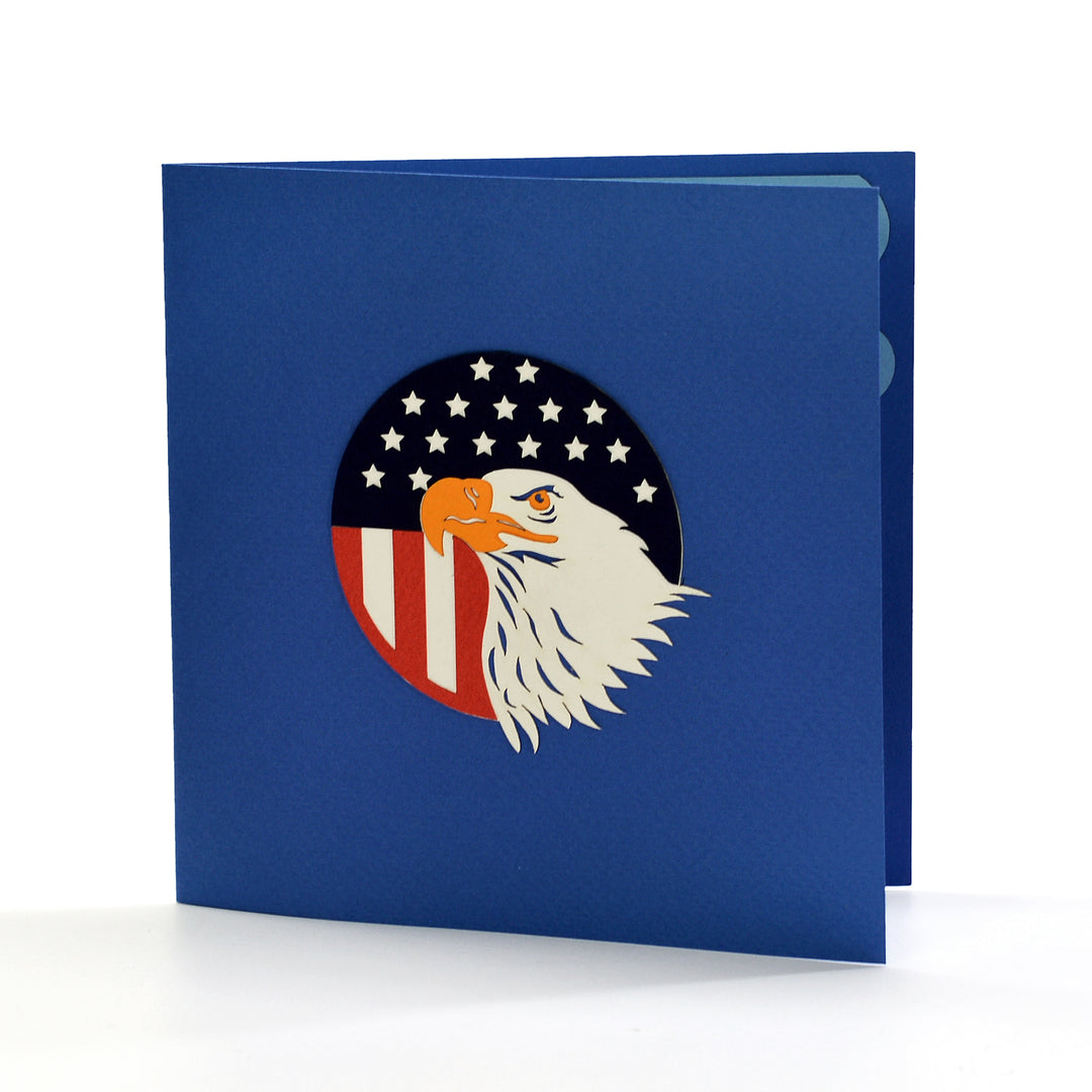 Unique Bald Eagle Pop Up Card